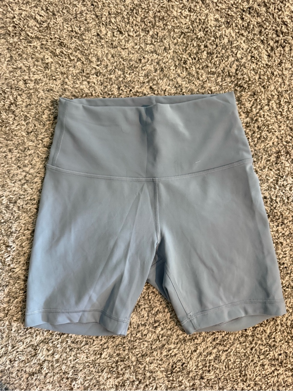 Lululemon Wunder Train 6 Inch Bike Short- Sky Blue